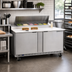 Thumbnail image #3 for Beverage-Air 60-Inch Two-Section Sandwich Prep Table with 17-Inch Cutting Board and 10-Pan Top