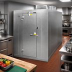 Thumbnail image #2 for Master-Bilt Products QS Series QSB7468-C 6' x 8' x 7'4" Indoor Floorless Walk-In Cooler with Self-Contained R290 Refrigeration