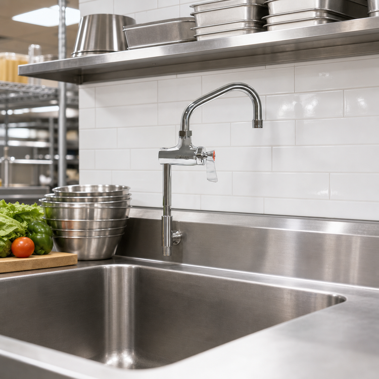 Product image #2 for Fisher Brass Add-On Faucet with 12-Inch Swing Spout and 3/8-Inch Male Inlet