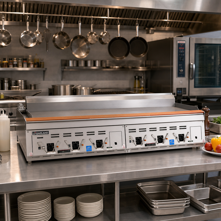 Product image #2 for Garland Master ECG-48R 48-Inch Countertop Electric Production Griddle with Rear Drain