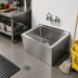 Thumbnail image #2 for John Boos Stainless Steel Floor-Mounted Mop Sink with 28 x 20 x 6 Inch Compartment