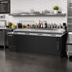 Thumbnail image #2 for Beverage-Air Frosty Brew 95-Inch Black Horizontal Deep Well Bottle Cooler, 28.63 Cu. Ft., Self-Contained R290