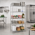 Thumbnail image #2 for EAGLEbrite 5-Tier Wire Shelving Starter Unit, 60 x 24 x 74 Inches, Zinc Finish
