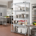 Thumbnail image #2 for EAGLEbrite 4-Tier Wire Add-On Shelving Unit, 30W x 24D x 63H, Zinc Finish