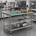 Thumbnail image #2 for Eagle AdjusTable 36 x 30 Inch Heavy-Duty Stainless Steel Work Table with 2 Adjustable Undershelves