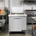 Thumbnail image #2 for Continental Mighty Top 32-Inch Sandwich Prep Table Refrigerator, 12-Pan Top, Solid Door