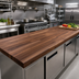 Thumbnail image #2 for John Boos Boos Block Blended Edge Grain American Black Walnut Kitchen Countertop, 144 x 36 x 1-1/2 Inch, Varnique Finish
