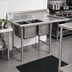 Thumbnail image #2 for Eagle 414 Series Two-Compartment Sink with Right Drainboard, 24 x 24 x 13-1/2-Inch Bowls