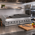 Thumbnail image #2 for Bakers Pride Dante Series 72-Inch Low-Profile Countertop Gas Radiant Charbroiler with Round Rod Top Grate