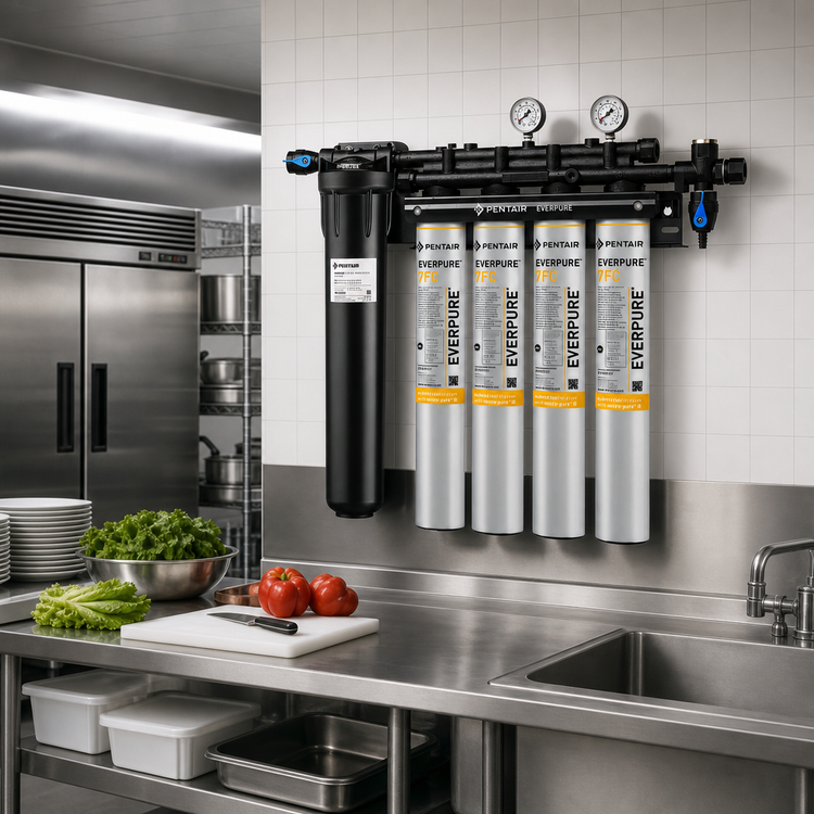 Product image #2 for Everpure Coldrink 4-7FC Commercial Water Filtration System, 10 GPM, 100,000-Gallon Capacity