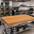 Thumbnail image #2 for John Boos Appalachian 60 Inch x 25 Inch Edge Grain Red Oak Kitchen Countertop with Varnique Finish