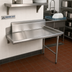 Thumbnail image #2 for Advance Tabco Right-Side Clean Straight Dishtable with 10-1/2-Inch Backsplash, 23 x 30 Inches, 304 Stainless Steel