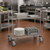 Thumbnail image #2 for Metro Super Erecta Heavy Duty 2-Shelf Chrome Plated Bus Cart, 48 x 24 x 39 Inches