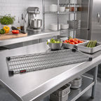 Thumbnail image #2 for Eagle Group QuadTruss QAR1848S Reverse Mat Wire Shelf, 48 x 18 Inches, Stainless Steel Case of 4