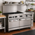 Thumbnail image #2 for Wolf Challenger XL 60-Inch Gas Restaurant Range with 6 Open Burners, 24-Inch Manual Griddle, and 2 Standard Ovens