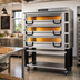 Thumbnail image #2 for PizzaMaster PM 833ED 3-Deck Modular Electric Pizza Oven with Ceramic Clay Hearth Stones