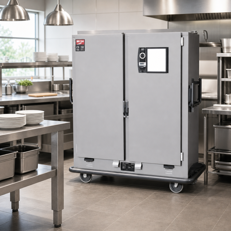Product image #2 for Metro Insulated Two-Door Heated Banquet Cabinet, 150 Plate Capacity, Canned Quad-Heat Dual Fuel System