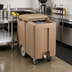 Thumbnail image #3 for Tall Mobile Sliding Lid Ice Caddy, 175 lb. Capacity, Coffee Beige