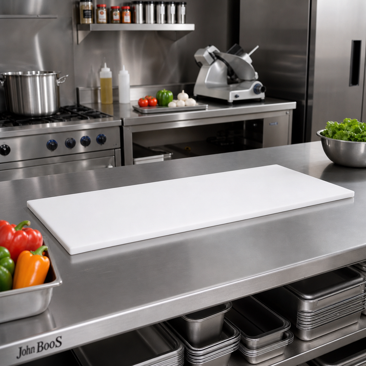 Product image #2 for John Boos Reversible Polyethylene Steam Table Cutting Board, 48 x 10 x 1/2 Inch