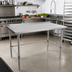 Thumbnail image #2 for John Boos Stallion 72-Inch x 36-Inch Stainless Steel Work Table with 1-1/2-Inch Rear Up-Turn and Safety Edge