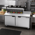 Thumbnail image #3 for Beverage-Air SPE60HC-10 Two-Section Sandwich Prep Table Refrigerator, 60-Inch Wide, 10-Pan Top