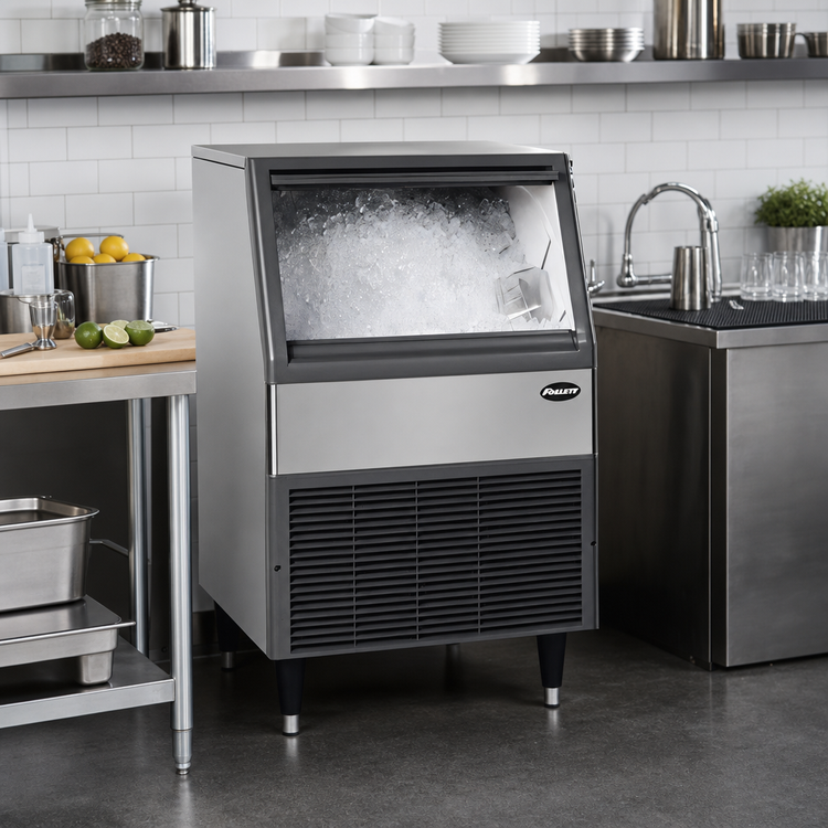 Product image #2 for Follett UME414A80 Maestro Plus Integrated Air-Cooled Micro Chewblet Ice Machine with 75 lb Bin