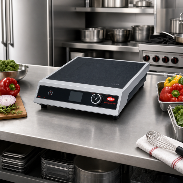 Product image #2 for Hatco Rapide Cuisine Countertop Heavy-Duty Single-Burner Induction Range, 120V, 1800W