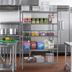 Thumbnail image #2 for Eagle Group Valu-Master 5-Tier Wire Shelving Starter Unit, 48W x 24D x 86H, Pewter Gray Epoxy