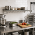 Thumbnail image #2 for Metro SmartWall Life 24 Inch x 12 Inch Flat Grid Wall-Mounted Shelf, Type 304 Stainless Steel