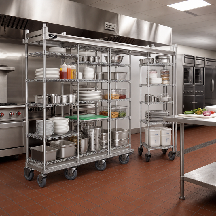Product image #2 for Metro TOP-TRACK Super Erecta and Super Adjustable 21-Inch Stationary Intermediate Unit Kit