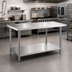 Thumbnail image #2 for Steel Works Stainless 24 x 72-Inch Stainless Steel Work Table with Undershelf