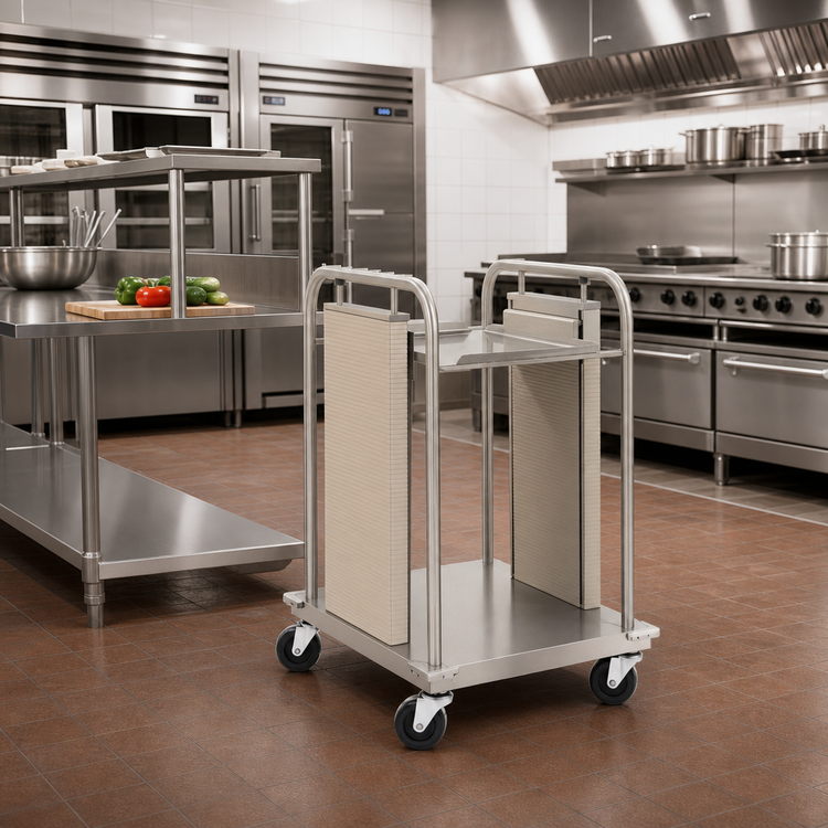 Product image #2 for Delfield Open Frame Mobile Tray Dispenser for 11" x 15" Trays, Single-Stack