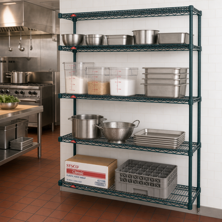 Product image #2 for Metro Super Erecta Metroseal 3 Wire Add-On Shelving Unit, 42 x 21 x 63 Inches, 4 Shelves