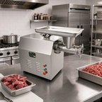 Thumbnail image #2 for Uniworld Foodservice Equipment TC-32EN Commercial Meat Grinder, 2 HP Gear-Driven, 110V, Stainless Steel Bench Model
