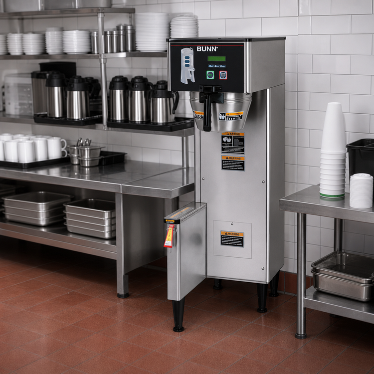 Product image #2 for BUNN BrewWISE ThermoFresh Single Automatic Fill Coffee Brewer, 16.3-18.9 Gal/hr, Stainless Steel