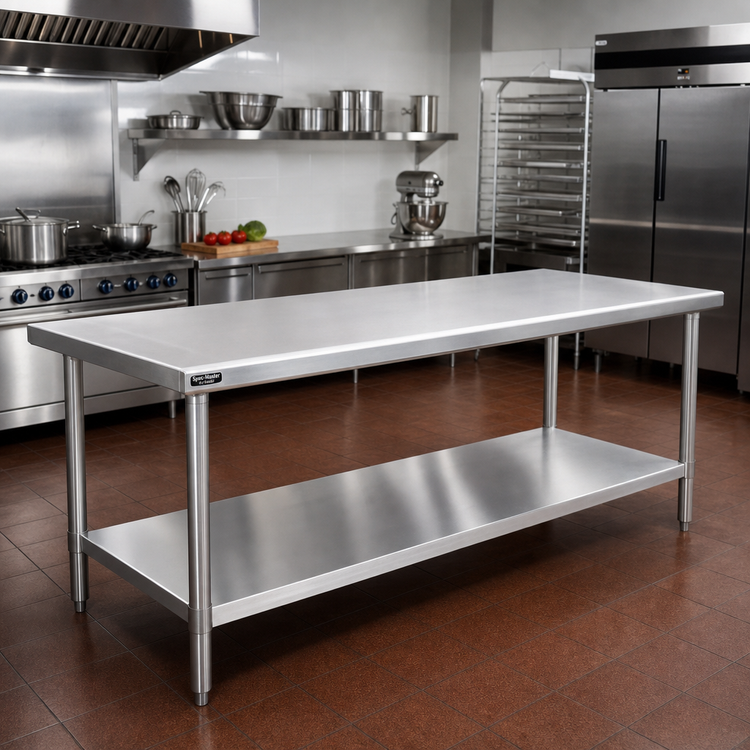 Product image #2 for Eagle Group Spec-Master Marine Series 120"W x 48"D Stainless Steel Work Table