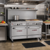 Thumbnail image #2 for Southbend Ultimate 60-Inch Gas Restaurant Range with 48-Inch Thermostatic Griddle, 2 Burners and 2 Cabinets