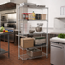 Thumbnail image #2 for EAGLEbrite 5-Tier Wire Shelving Starter Unit, 36W x 24D x 86H, Zinc Finish
