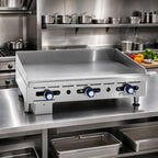 Thumbnail image #2 for Imperial (Middleby) IMGA-4828 48-Inch Countertop Gas Griddle, 4 Burners, Manual Controls, 3/4-Inch Smooth Polished Steel Plate