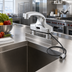 Thumbnail image #2 for ChekPoint Electronic Touchless Deck-Mount Faucet with 4-Inch Centers and Cast Brass Spout