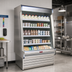 Thumbnail image #2 for Howard-McCray 35E Series Remote Dairy Open Merchandiser, 39-Inch W x 78.5-Inch H, Stainless Steel, LED Lighting