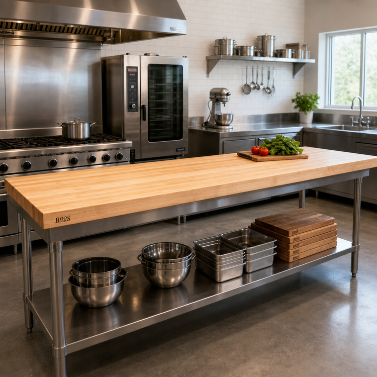 Product image #2 for Boos Block KCT12030-O Northern Hard Rock Maple Edge Grain Kitchen Countertop, 120 x 30 x 1-1/2 Inch, Penetrating Oil Finish