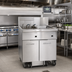 Thumbnail image #2 for Imperial IFSCB150EUC Commercial Electric Floor Fryer with Built-In Filter System, Dump Station, and Computer Controls, 50 lb. Capacity