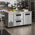 Thumbnail image #2 for Hoshizaki Steelheart 60-Inch Two-Section Undercounter Refrigerator with One Door and Two Drawers