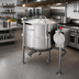 Thumbnail image #2 for Cleveland Range 60-Gallon Direct Steam Tilting Kettle with 2/3 Steam Jacket and Tri-Leg Base