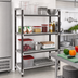 Thumbnail image #2 for Cambro Camshelving Elements XTRA 24 x 24 x 64-Inch 4-Shelf Vented Stationary Polymer Shelving Starter Unit