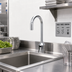 Thumbnail image #2 for equip Touchless Electronic Sensor Single-Hole Deck-Mount Gooseneck Faucet with Mixing Valve