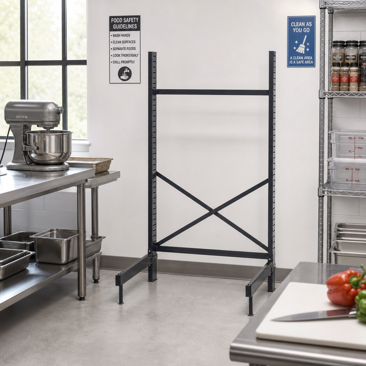 Product image #2 for SmartLever Cantilevered Shelving Starter Unit Base Kit for 42"W x 24"D Shelves, 76-3/8"H