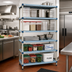 Thumbnail image #2 for MetroMax Q 42 in. W x 24 in. D x 74 in. H 5-Shelf Starter Polymer Shelving Unit with Microban