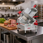 Thumbnail image #2 for Berkel B12A-SLC 12-Inch Automatic/Manual Angled Gravity-Feed Belt-Drive Commercial Slicer, 1/2 HP